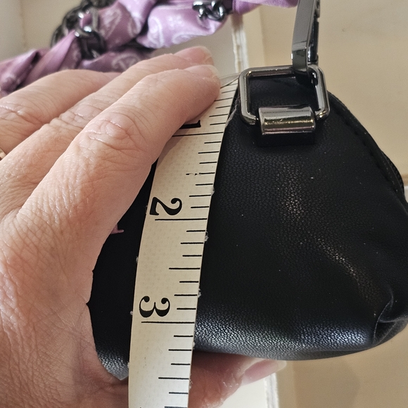 Christian Dior Black and Pink Clutch W/Crossbody Chain & Twilly Added - Picture 4 of 17